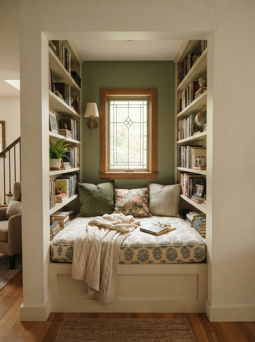 Alcove converted reading nook