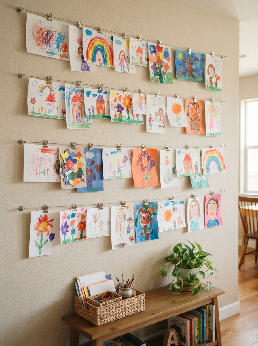 Art creations on wall
