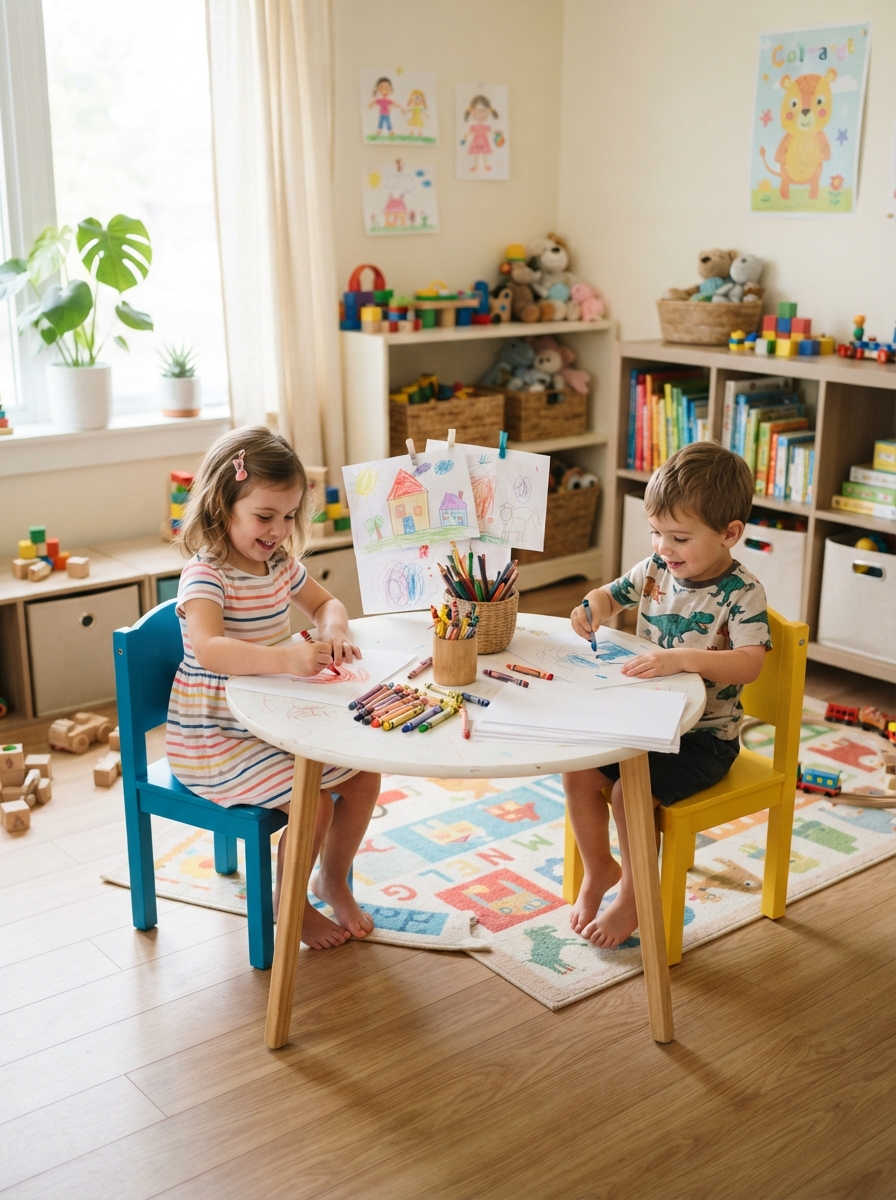 Kids table with chairs