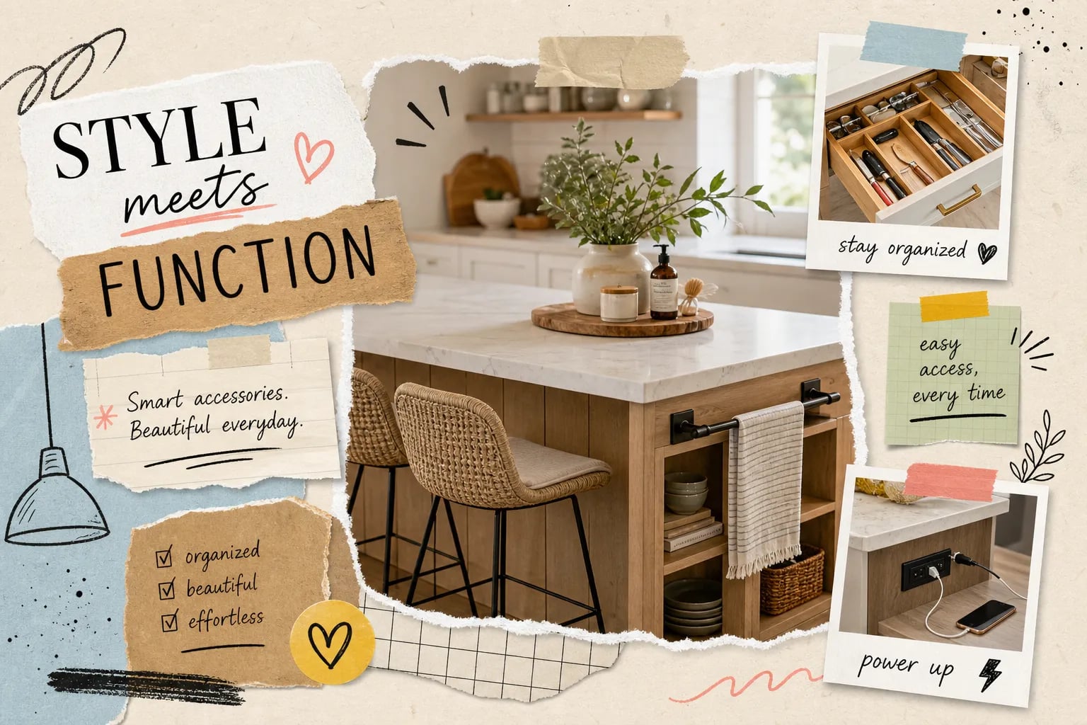 Best kitchen island accessories for style and function
