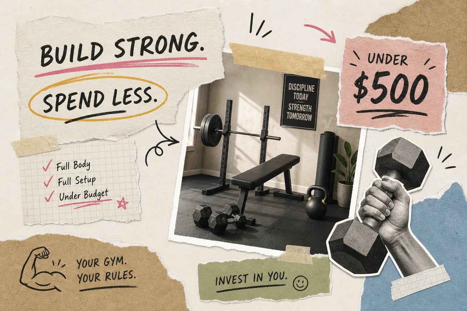 Budget home gym build your full setup for under