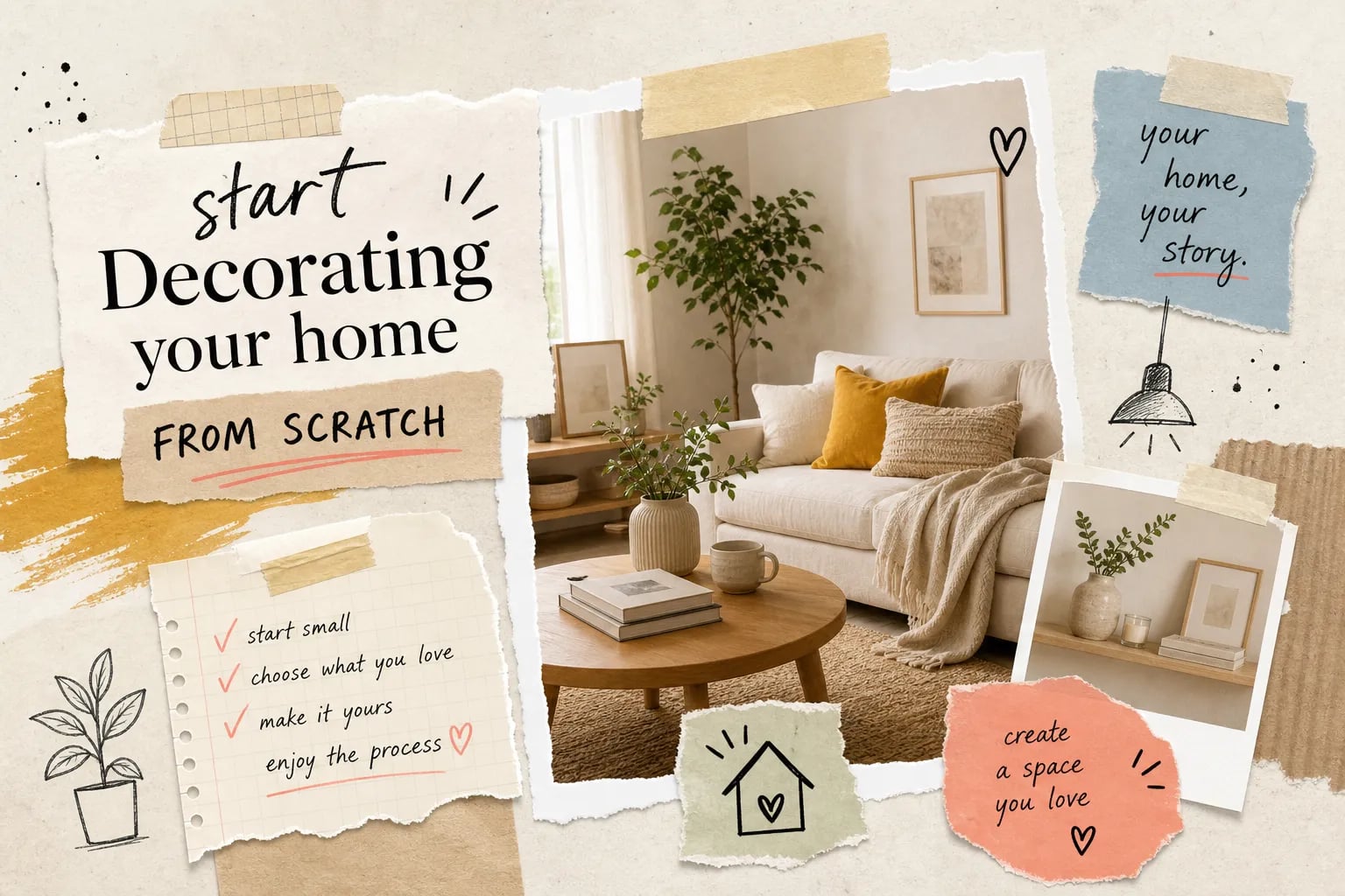 How to start decorating your home from scratch as a beginner