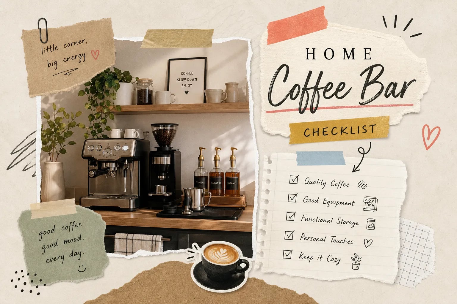 The home coffee bar checklist for a polished look