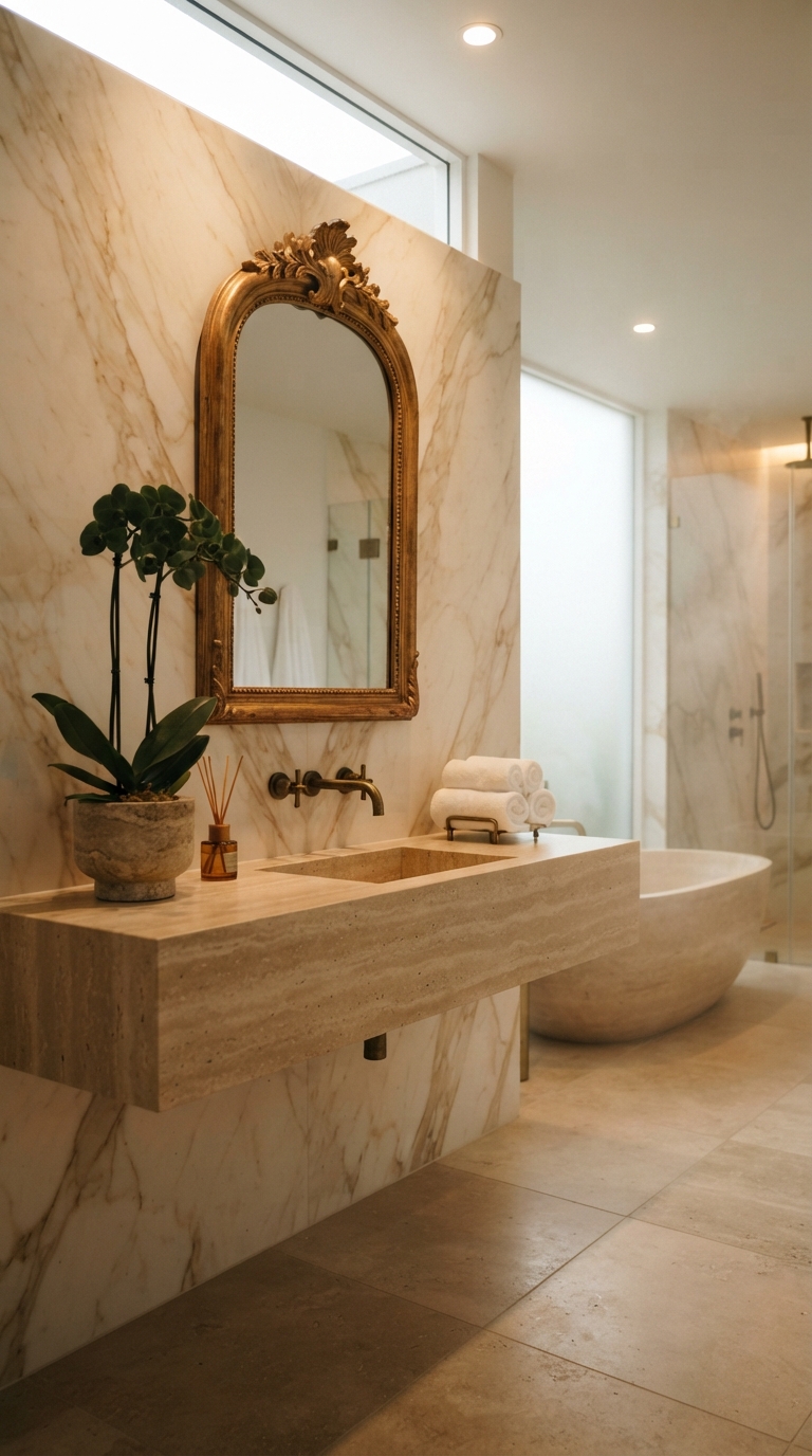 Luxury spa bathroom interior design