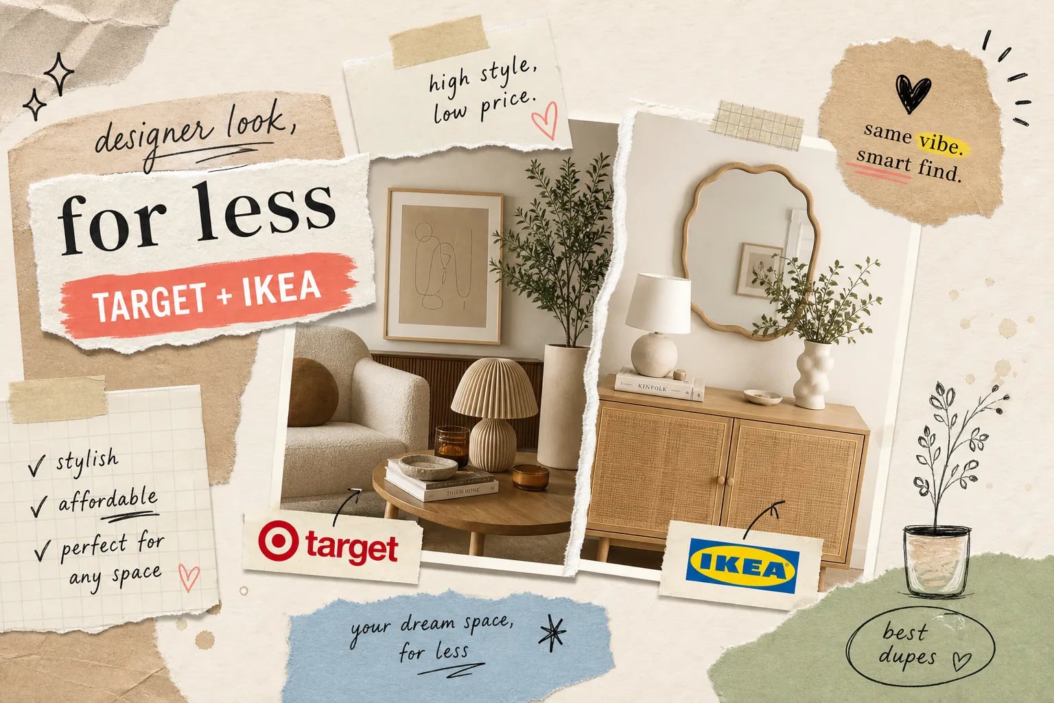 Best designer-inspired finds at target and ikea right now