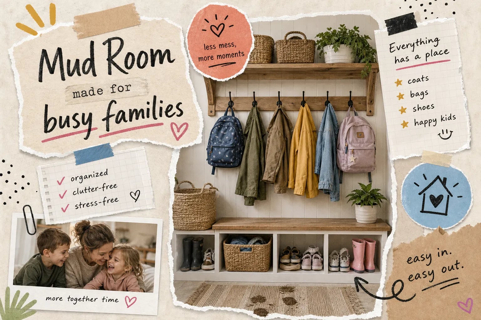 Best mud room coat rack ideas for busy families