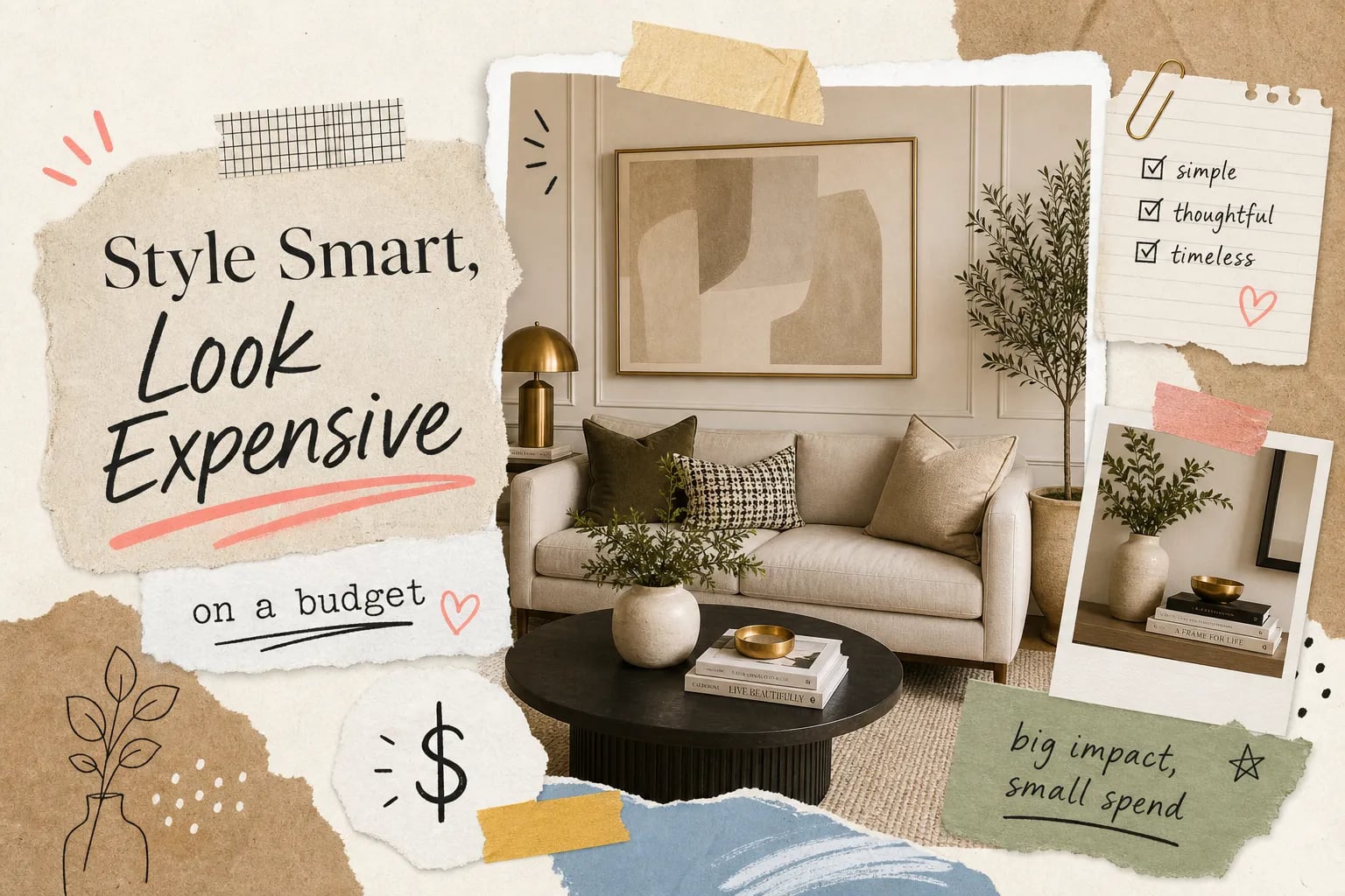 Budget interior styling tips that make any room look expensive