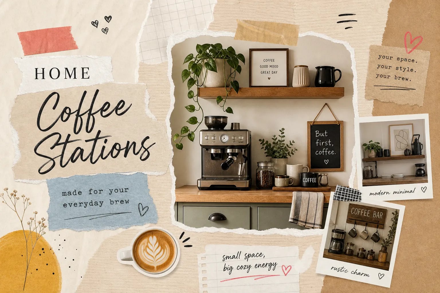 Coffee stations for home ideas for every kitchen style