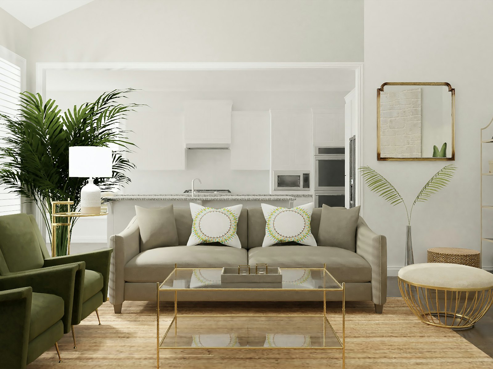 Gray and white sofa set