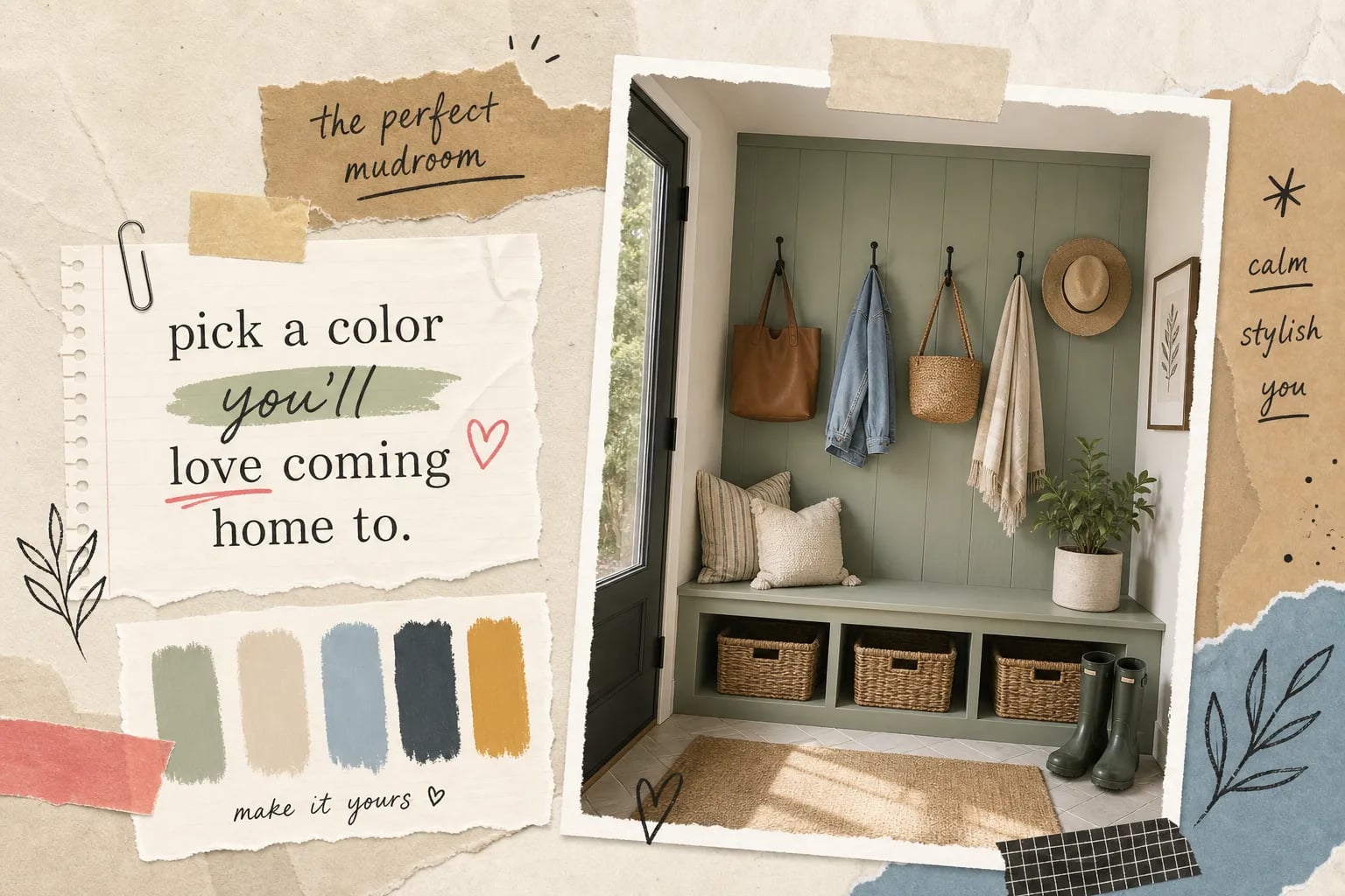 How to pick the perfect paint color for your mudroom
