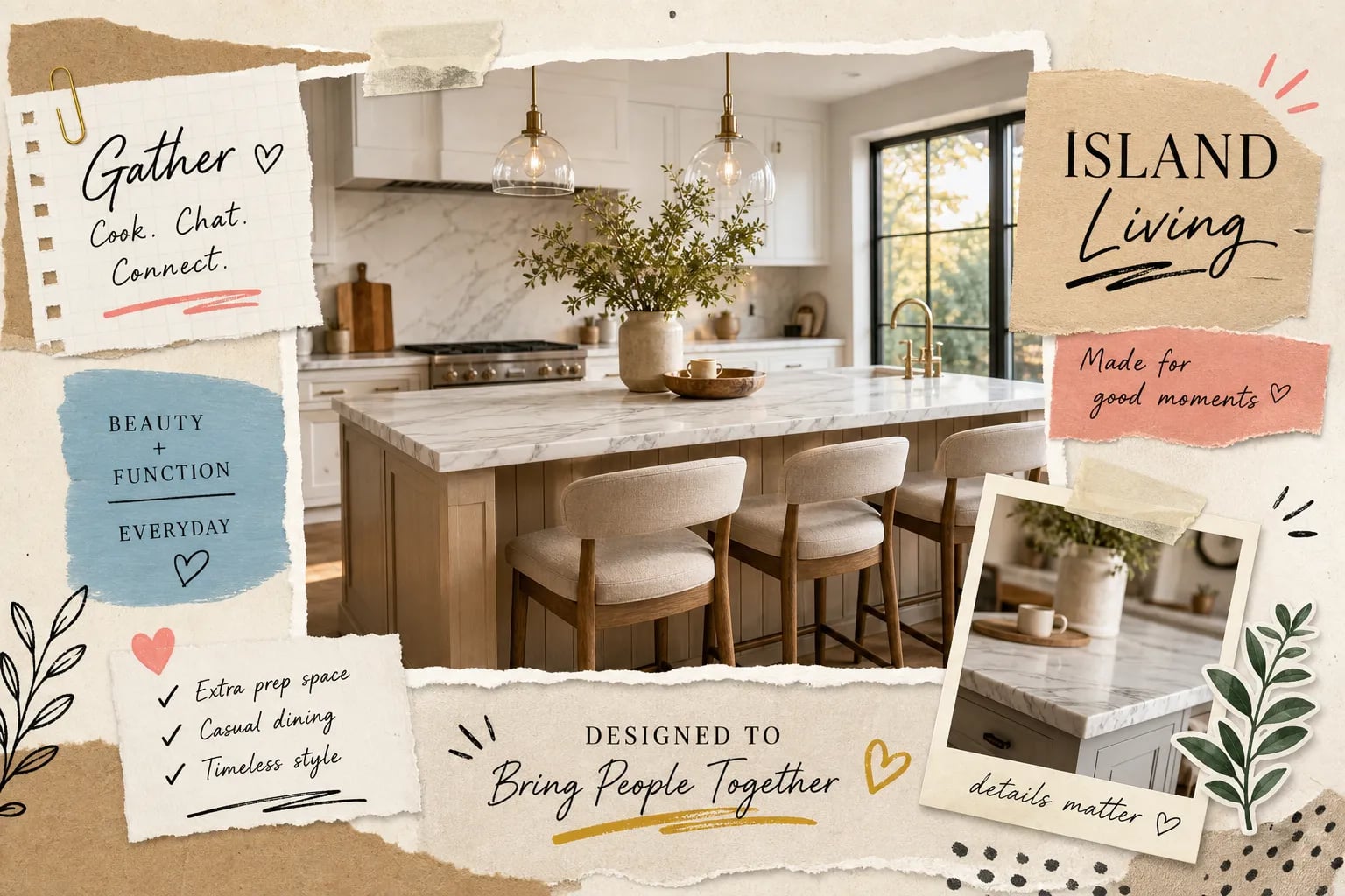 Marble top kitchen island with seating style guide