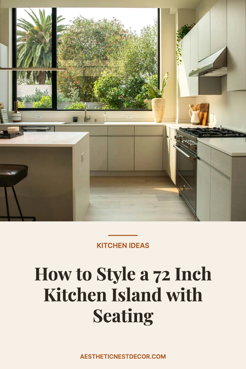 How to Style a 72 Inch Kitchen Island with Seating