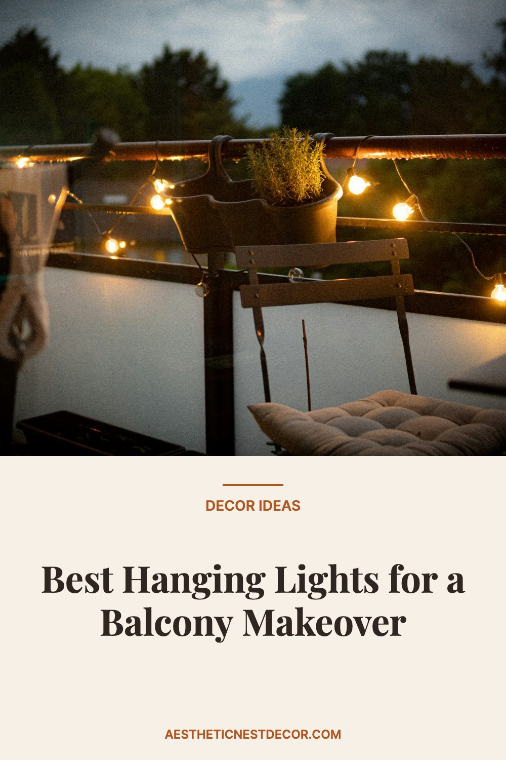 Best Hanging Lights for a Balcony Makeover