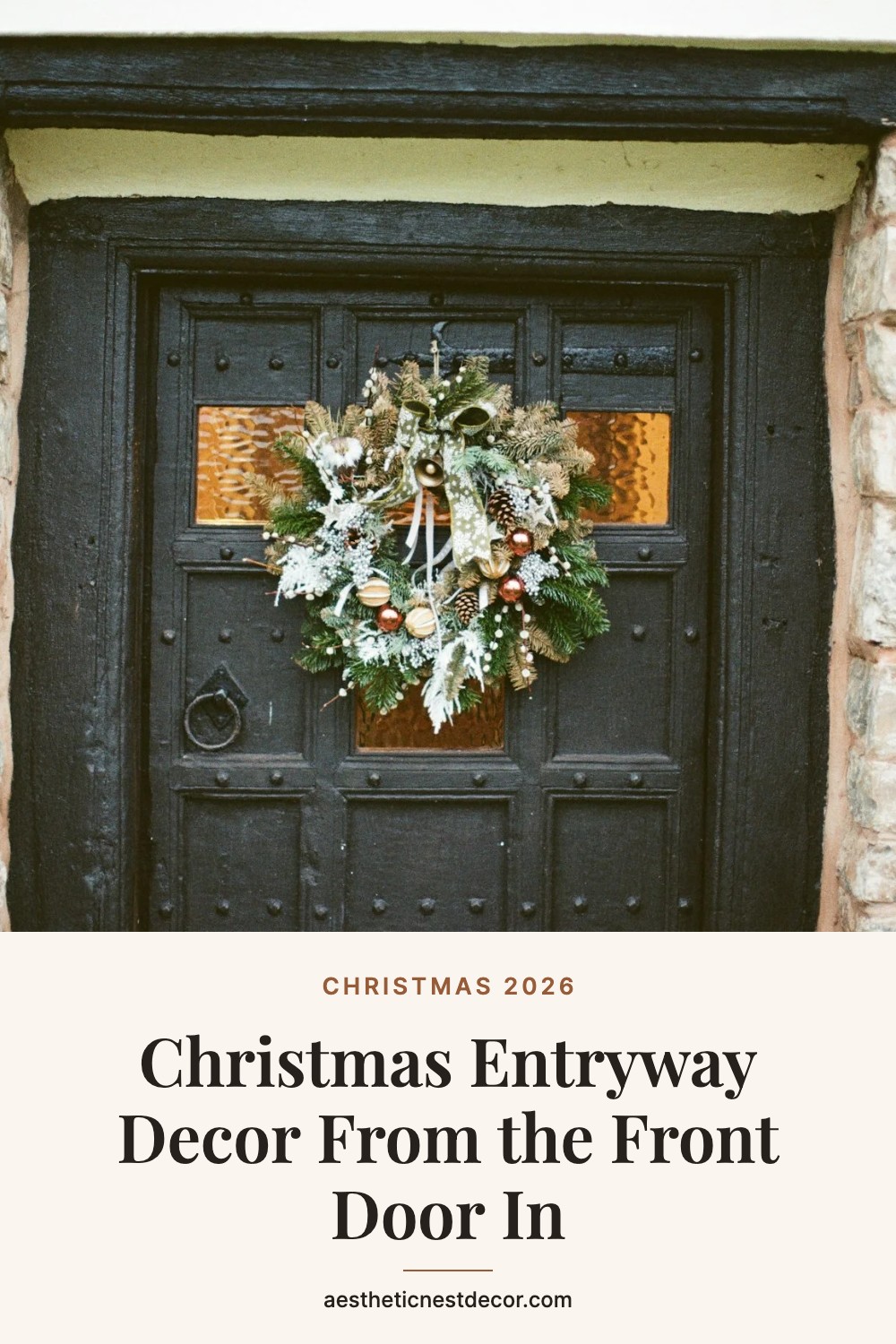 Christmas Entryway Decor From the Front Door In