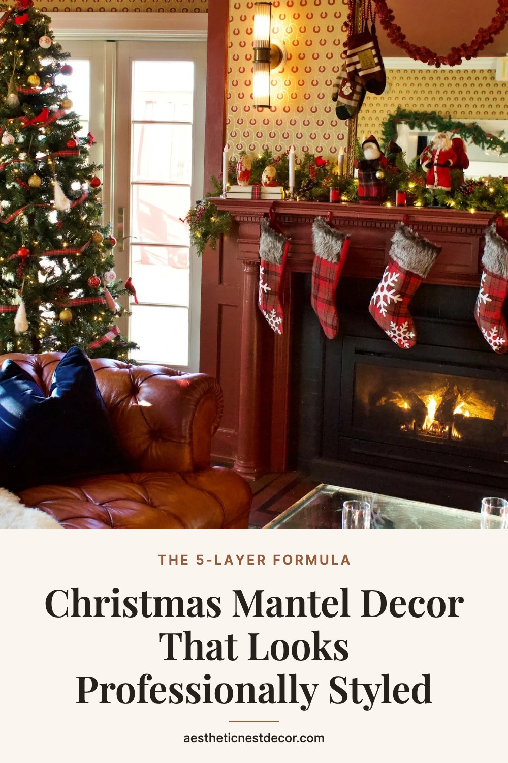 Christmas Mantel Decor That Looks Professionally Styled